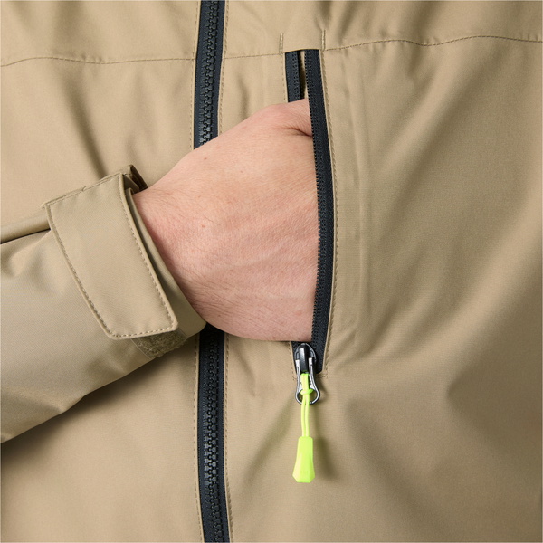 2026 Helly Hansen Männer Crew Segeljacke Mit Kapuze 2.0 34443 - Pebble